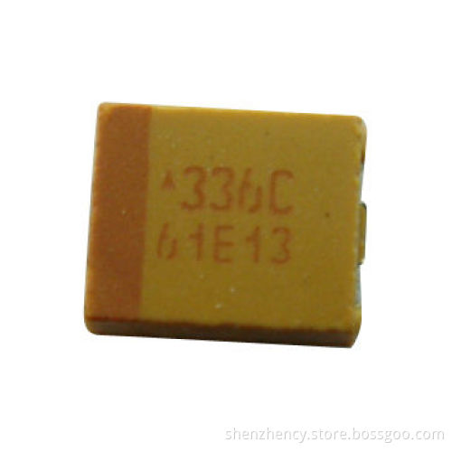 Tantalum Capacitors with Voltage Rating of 4 to 50V and Lifespan of 2,000 Hours